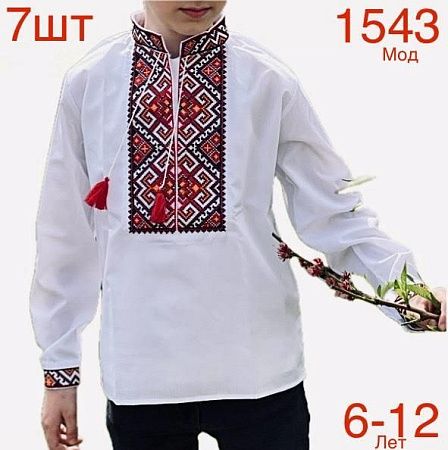 Вышиванка Надийка N1543-1 white - делук