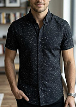 Рубашка Mary Poppins 7525 black - делук