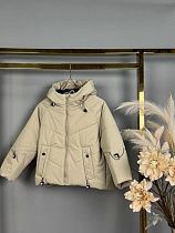 Куртка Delfinka W6660 beige - делук