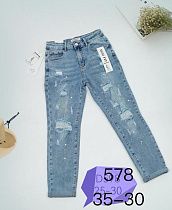 Джинсы Newjeans D578 l.blue - делук