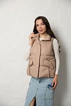 Жилетка Dgmd B484 beige - делук