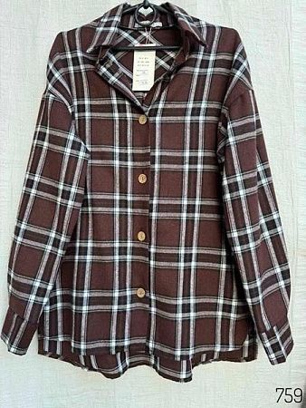 Рубашка Loren 759-1 brown - делук