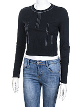 Кофта Cnd2 4393-MT213 black - делук