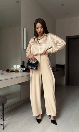 Брюки Akulova 409 beige - делук