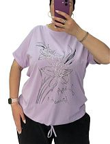 Футболка Levisha 25040 lilac Футболка Levisha 25040 lilac - делук
