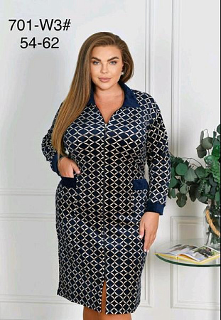 Халат Romeo Life 701-W3 navy - делук