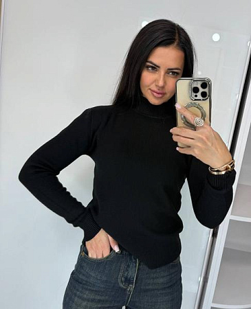 Свитер Lora LR859 black - делук