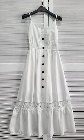 Сарафан Nefertiti 6206 white - делук