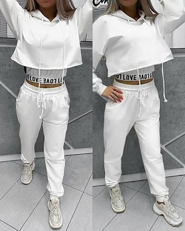 Костюм Спорт Modnulya N604 white - делук