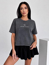 Футболка New Season FV029 d.grey - делук