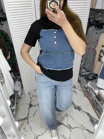 Футболка Karon 3209 black - делук