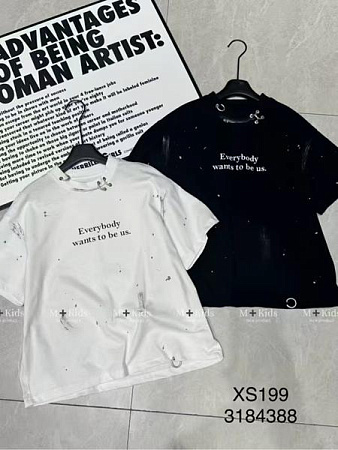 Футболка Delfinka XS199 black - делук