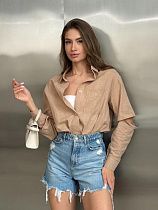 Рубашка Arina 2454 beige - делук