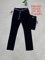 Джинсы Vanver D82058 black - делук