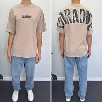 Футболка I8Denim 90556 beige - делук