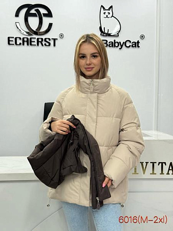 Пуховик Yafeier 6052 beige - делук