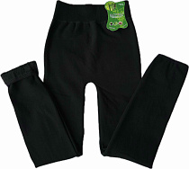 Лосины Alia A295 black хлопок/мех - делук