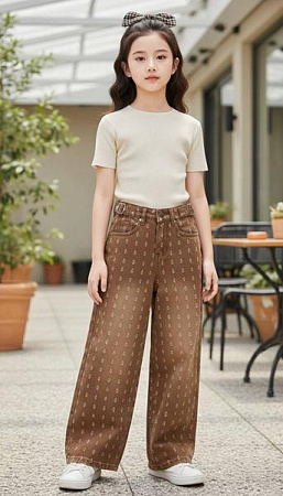 Джинсы Delfinka 01 brown - делук