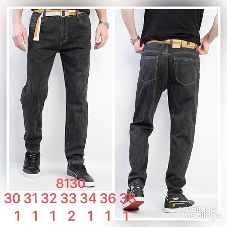 Джинсы Fangsida 8130 black - делук