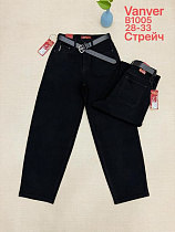 Джинсы Vanver B1005 black - делук
