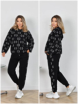 Костюм Спорт Saint Wish K25004-11 black - делук