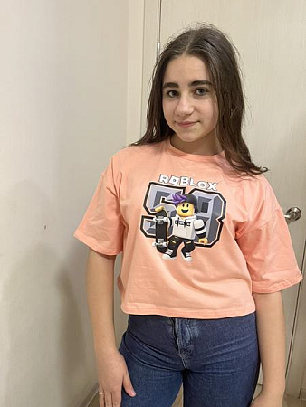 Футболка Moda School M486 peach - делук