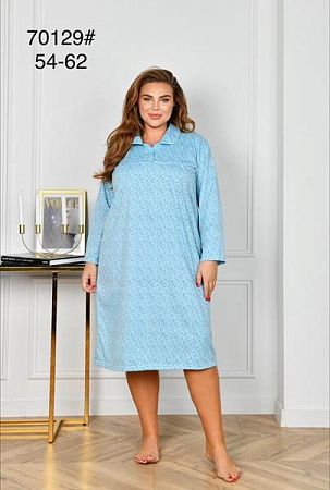 Ночнушка Romeo Life 70129 l.blue - делук