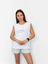 Майка Fsn 6577 white - делук