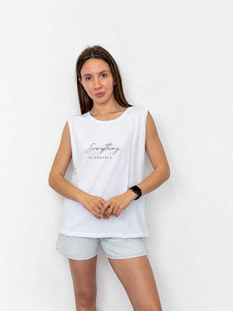 Майка Fsn 6577 white - делук