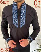 Вышиванка Надийка ND316-01 black - делук