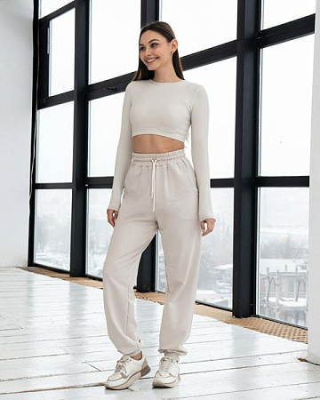 Штаны Спорт Azna Б41 beige - делук