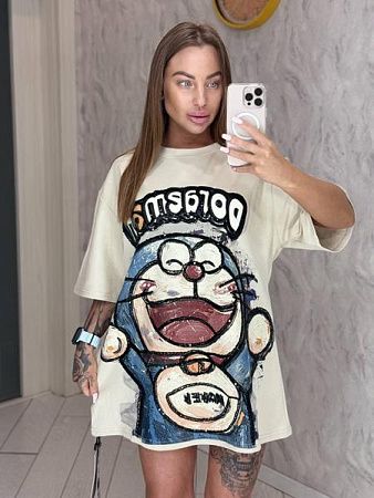 Футболка Lora LR44 l.beige - делук