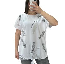 Футболка Elena&Vika 25312 white - делук