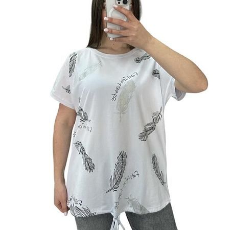 Футболка Elena&Vika 25312 white - делук
