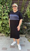 Платье Bat 731 black-grey - делук