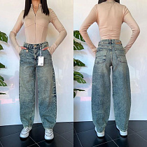 Джинсы Three Black Women TB47 l.blue - делук