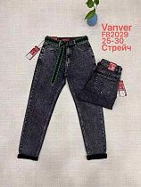 Джинсы Vanver F82029 black - делук