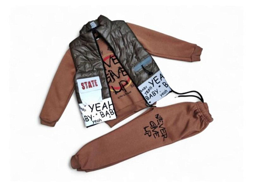 Костюм Спорт Malibu2 2520 brown-khaki - делук