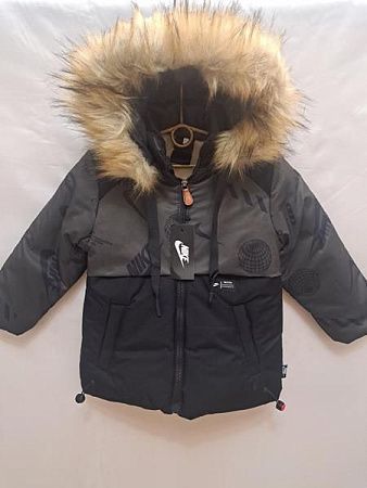 Куртка Giang 010 black-khaki - делук