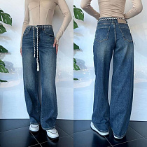 Джинсы Three Black Women TB73 blue - делук