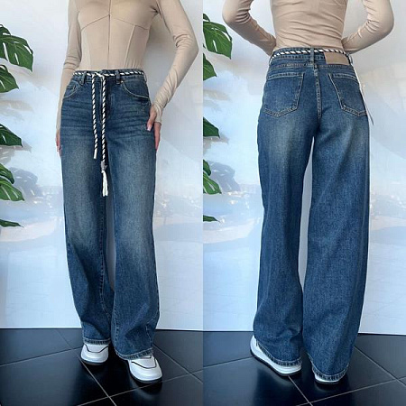 Джинсы Three Black Women TB73 blue - делук