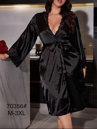 Халат Brilliant 70356 black - делук