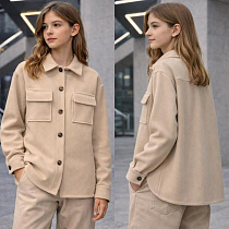 Рубашка Karolina KR427 beige - делук