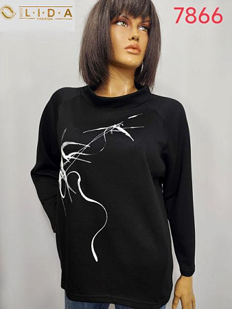 Свитер Lida 7866 black - делук