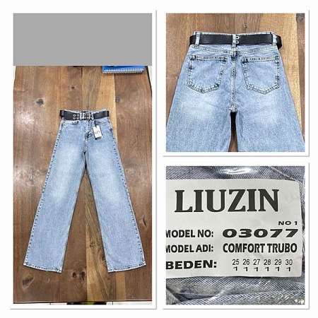 Джинсы Maxim Jeans 03077-1 l.blue - делук