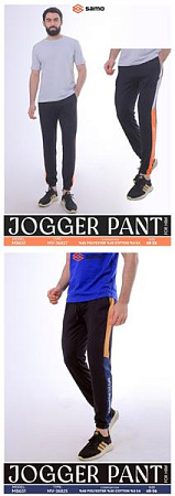 Штаны Спорт Samo 8651 black-orange - делук