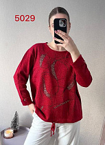 Свитер Fsn 5029-1 red - делук