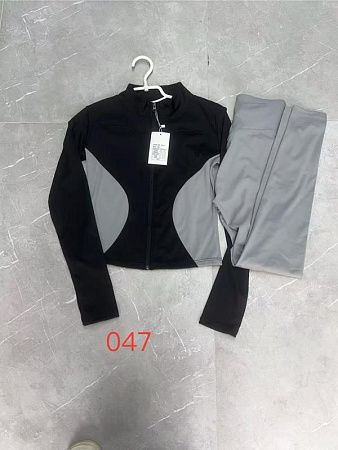 Костюм Спорт Newjeans 047 black - делук