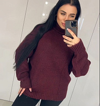 Свитер Lora LR944 wine - делук