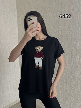 Футболка Fsn 6452 black - делук